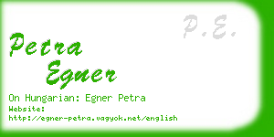 petra egner business card